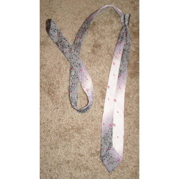 Vintage skinny tie The Coplan Tie floral print - Picture 4 of 8